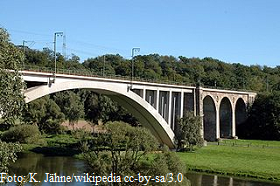 Fulda-Viadukt bei Baunatal-Guntershausen.