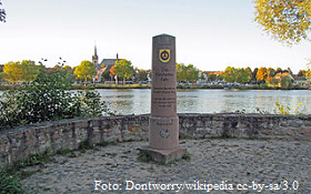 Floersheim, historische Faehr-Anlegestelle