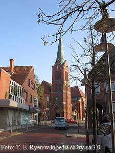 Stadtzentrum Friosythe mit Marienkirche