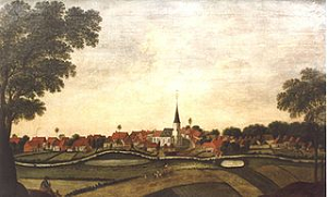 Harsewinkel alte Stadtansicht; Foto: gemeinfrei