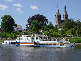 Auf der Weser bei Höxter