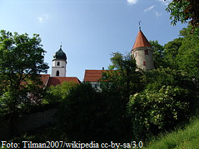 Leutkirch, Pulverturm und St. Martin