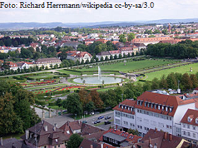 Residenzschloss Ludwigsburg - Luftansicht Südgartenanlage