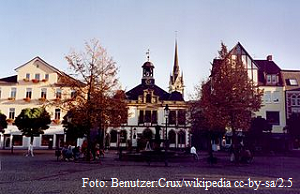 Das alte Peiner Rathaus auf dem Marktplatz