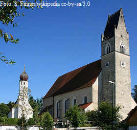 Wallfahrtskirche St. Mariä Himmelfahrt in Pürten (Stadt Waldkraiburg,