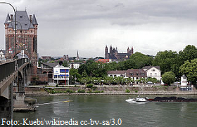 Worms mit der Nibelungenbrücke